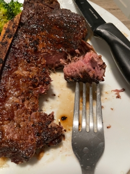 Charred NY Strip Steak