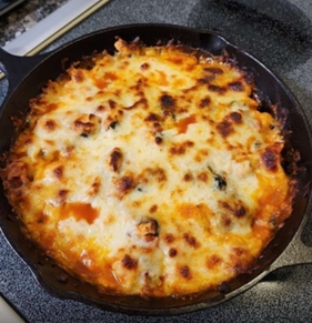 Cheesy Chicken Salsa Bake