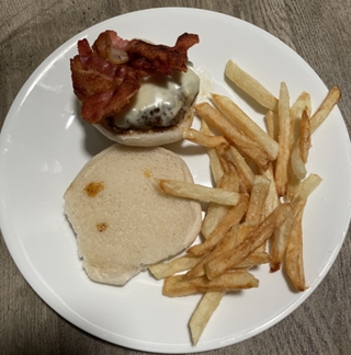 Bison Bacon Cheese Burger