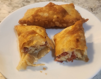 Pepperoni Dip Egg Rolls
