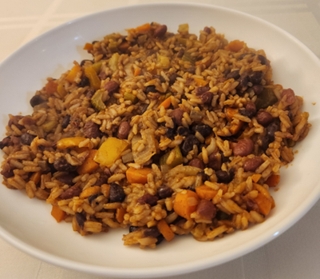 Red and Black Bean Pilaf