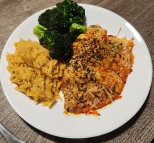 Parm Crusted Tilapia