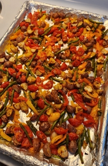 Roasted Veggie Tray Bake